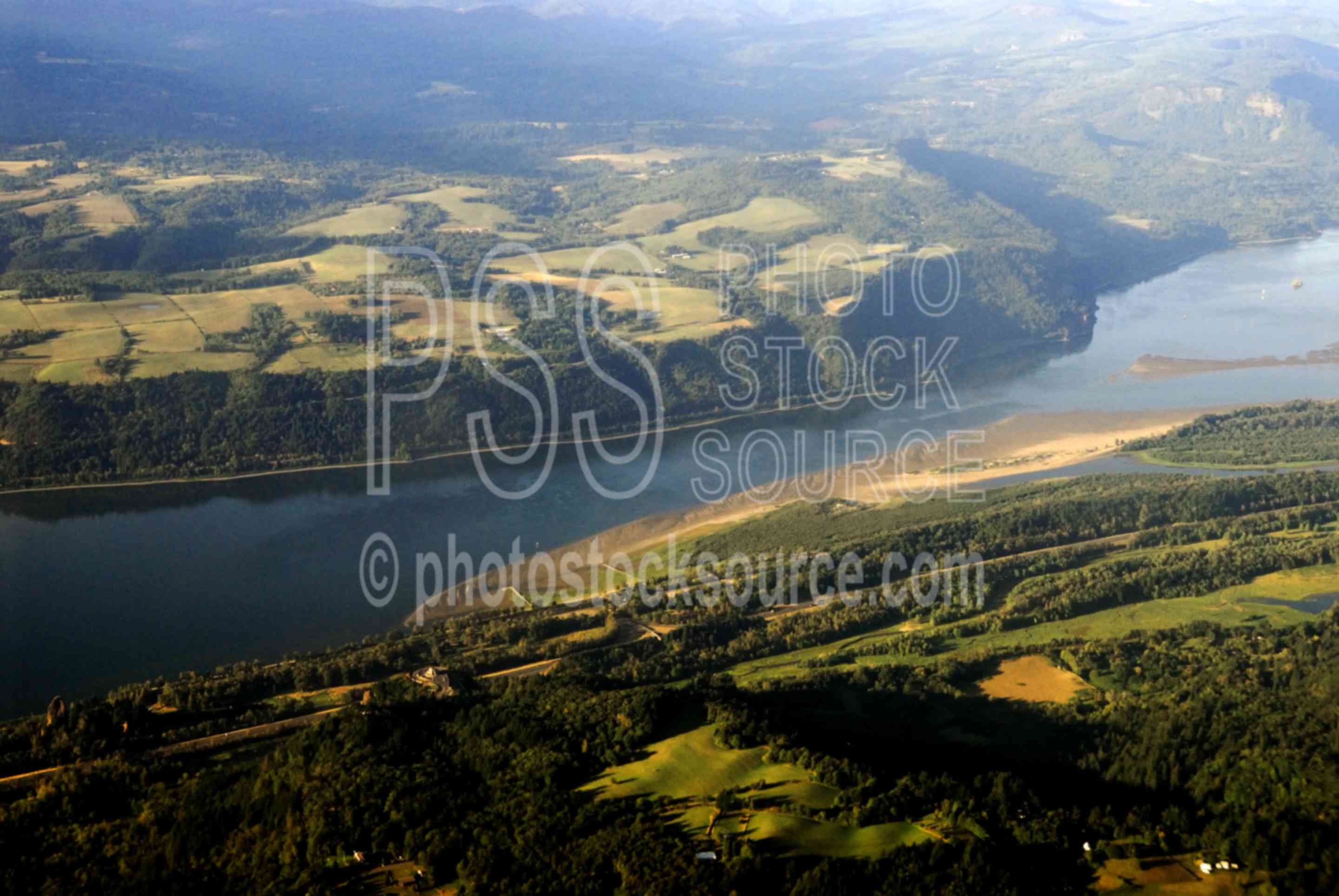 Columbia River Sand Island,aerial,river,island,columbia river,aerials